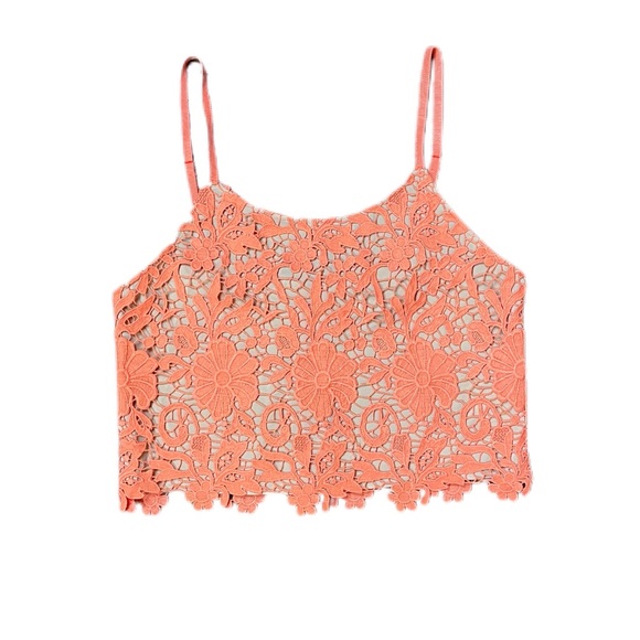 Alice + Olivia Tops - Alice + Olivia Crochet Lace Crop Top